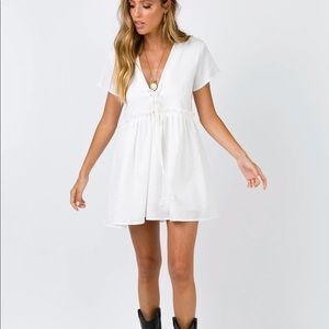 Princess polly maritimo mini dress white